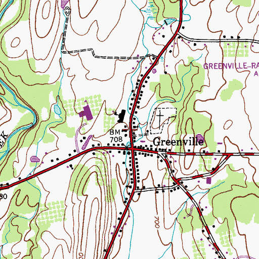 Topographic Map of Christ Episcopal Church, NY