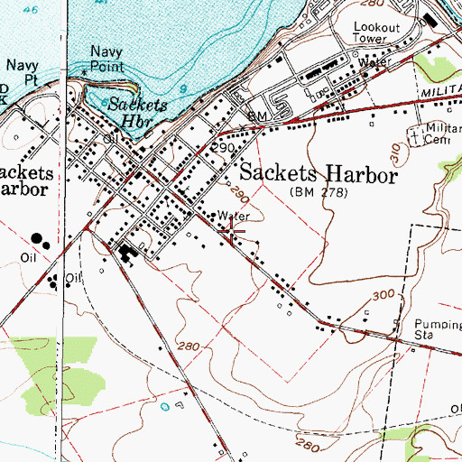 Topographic Map of Christ Episcopal Church, NY