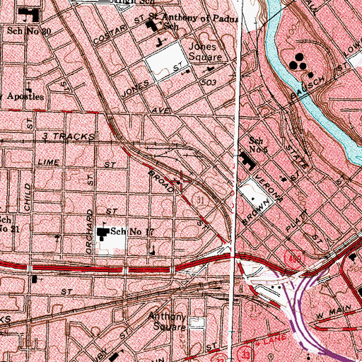 Topographic Map of Christ Temple Apostolic Faith Church, NY