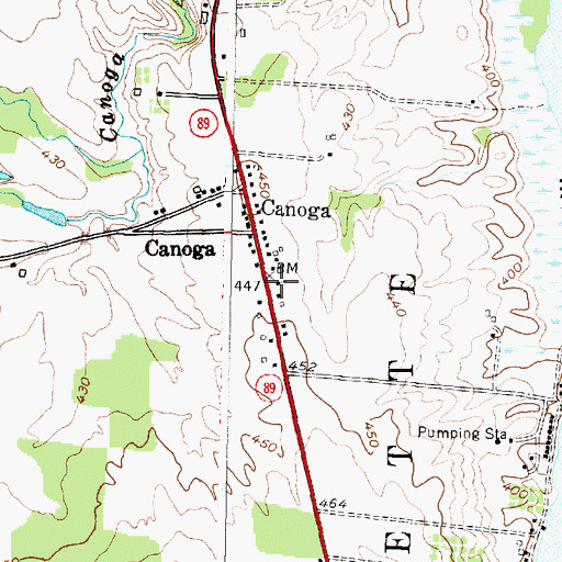 Topographic Map of Christadelphian Chapel, NY