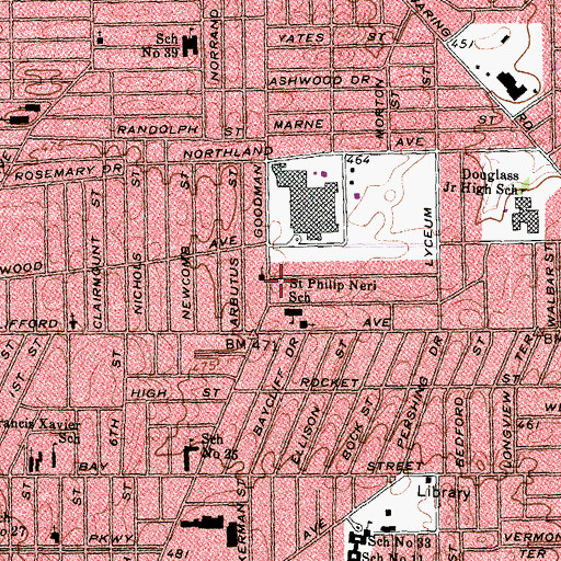 Topographic Map of Christian Apostlic Church, NY