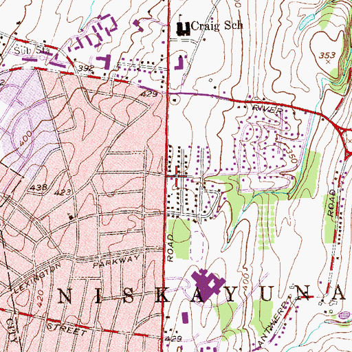 Topographic Map of Church of Christ, NY