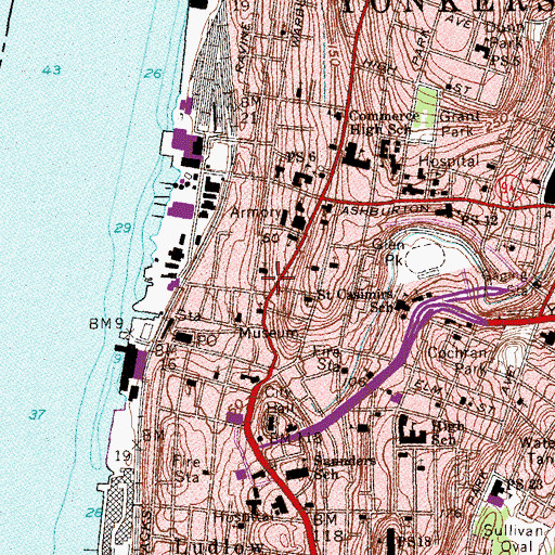 Topographic Map of Church of God of Prophecy, NY