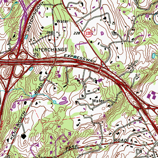 Topographic Map of Church of Our Saviour, NY