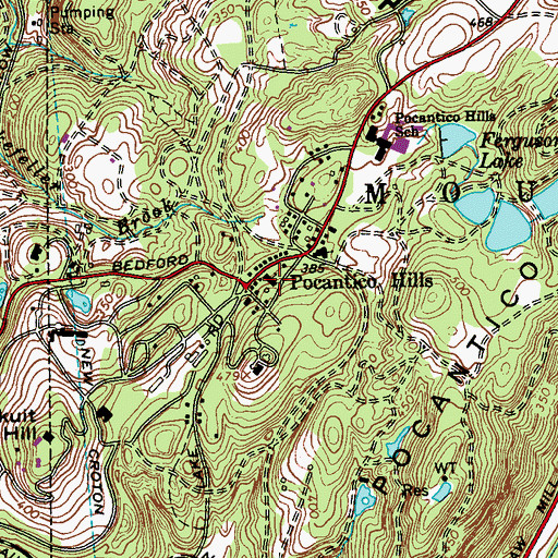 Topographic Map of Church of the Magdalene, NY