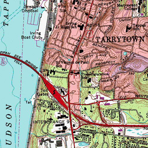Topographic Map of Church of the Transfiguration, NY