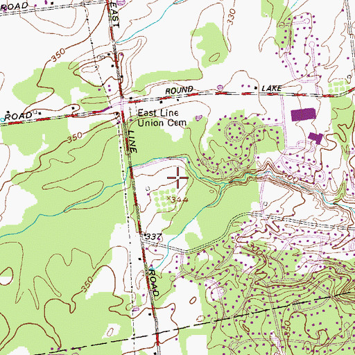 Topographic Map of Clifton Park Assembly of God, NY