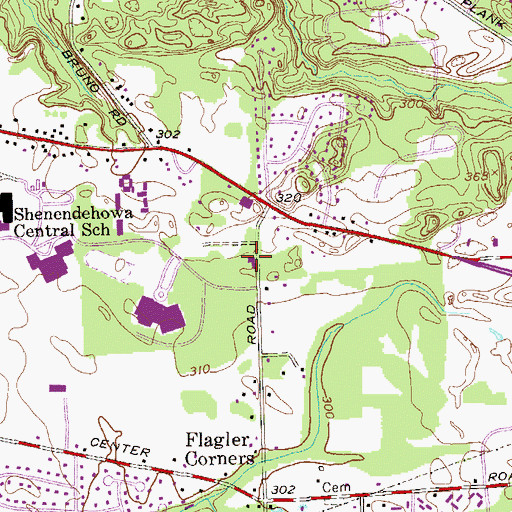 Topographic Map of Clifton Park Community Church, NY