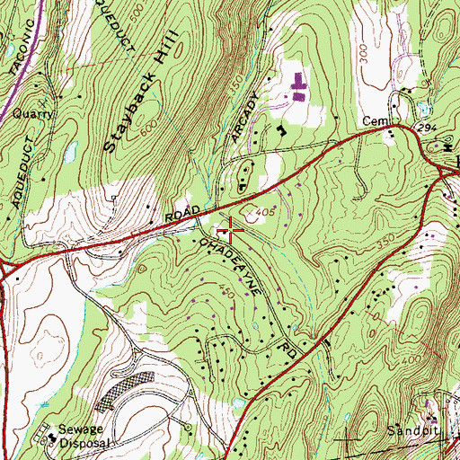 Topographic Map of Community Bible Church of Northern Westchester, NY