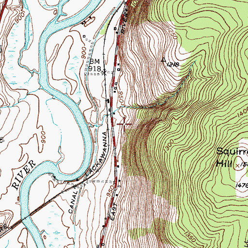 Topographic Map of Community Bible Fellowship, NY
