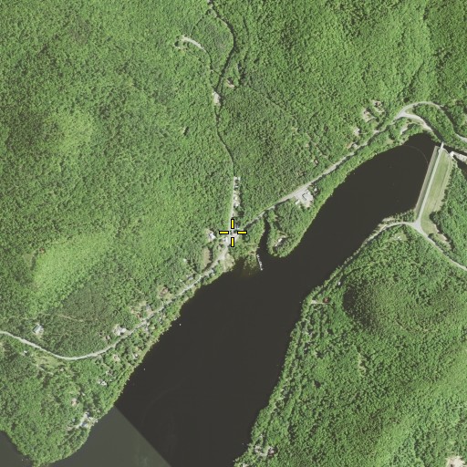 Aerial/Satellite Image of Community Church of Conklingville, NY