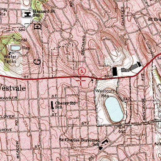 Topographic Map of Community Tabernacle, NY