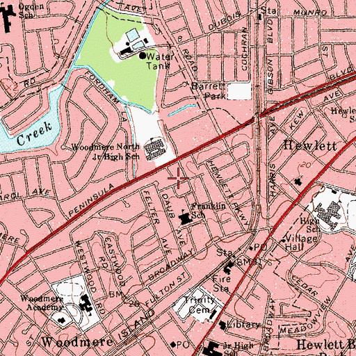 Topographic Map of Congregation Torah Chaim, NY