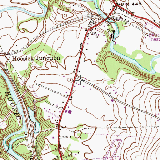 Topographic Map of Cornerstone Fellowship Church, NY