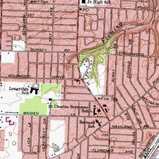 Topographic Map of Covenant Presbyterian Church, NY