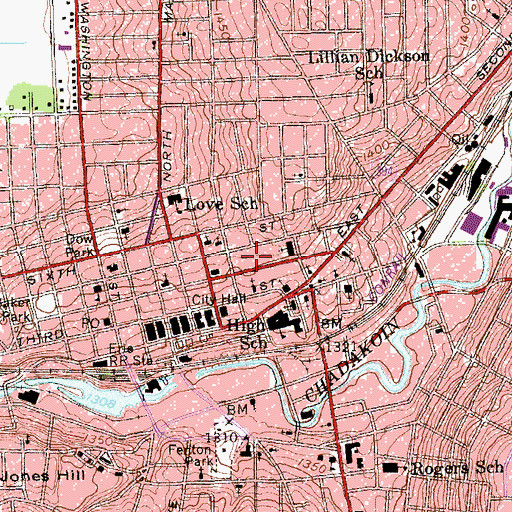 Topographic Map of Crosspointe Community Church, NY