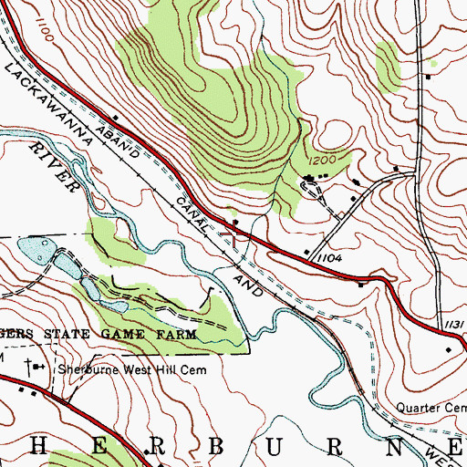 Topographic Map of Crossroads Community Church, NY