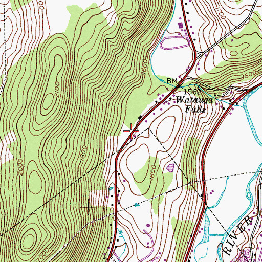 Topographic Map of Delhi Alliance Fellowship, NY