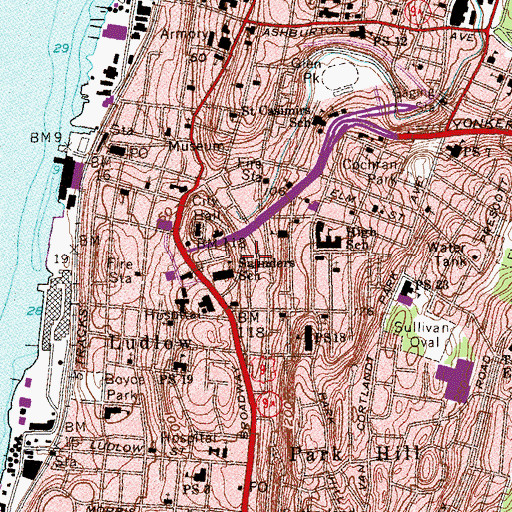 Topographic Map of Dixon African Methodist Episcopal Zion Church, NY