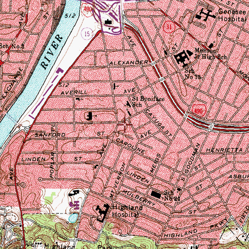 Topographic Map of Emmanuel Church of Jesus, NY