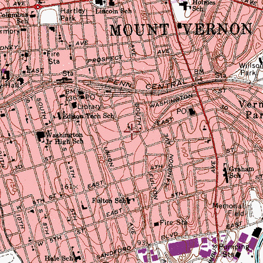 Topographic Map of Eternal Light Church, NY