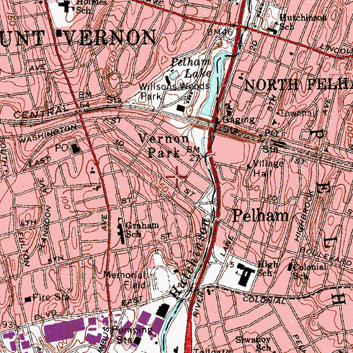 Topographic Map of Evangelical Church of Jesus Christ, NY