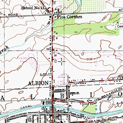 Topographic Map of Faith Alliance Church, NY