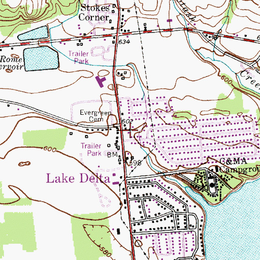 Topographic Map of Faith Alliance Church, NY