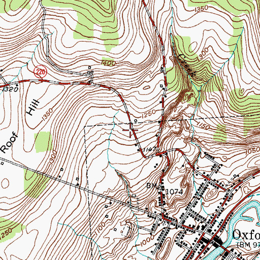 Topographic Map of Faith Bible Church, NY