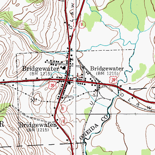 Topographic Map of Faith Chapel, NY