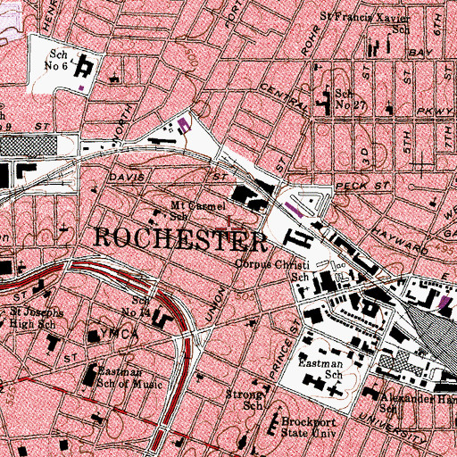 Topographic Map of Faith Chapel Apostolic Church, NY