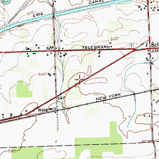 Topographic Map of Faith Covenant Fellowship, NY