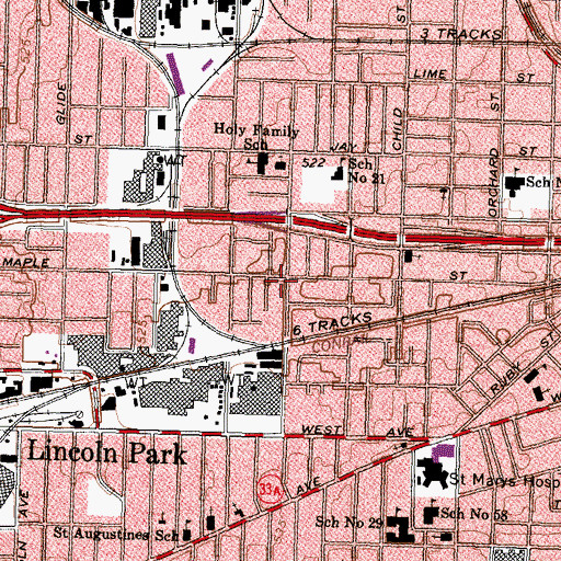 Topographic Map of Faith Tabernacle of Prayer, NY