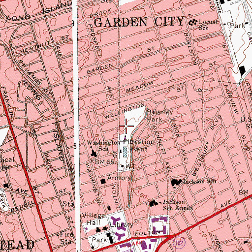 Topographic Map of Family Life Worship Center Church, NY