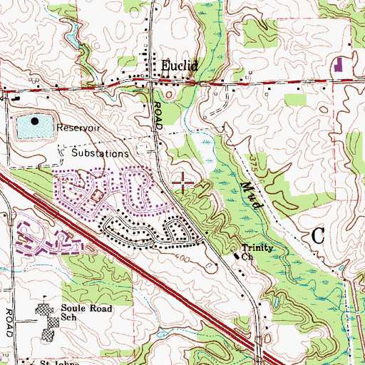Topographic Map of Family Worship Center, NY