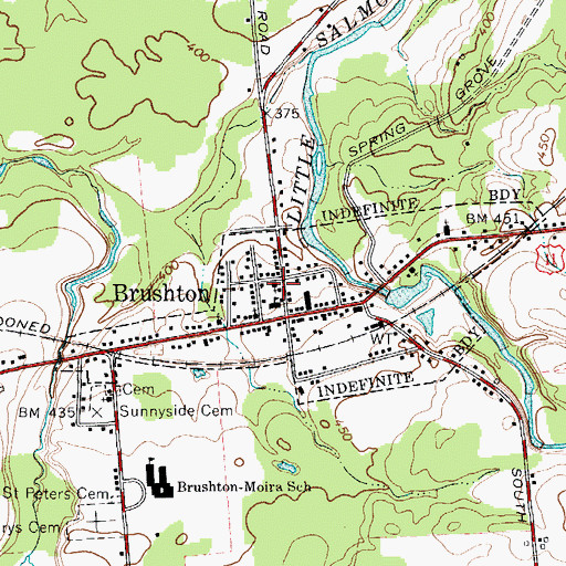 Topographic Map of First Christian Church, NY