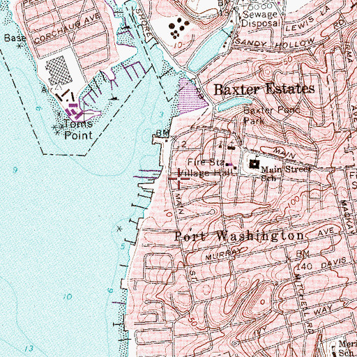 Topographic Map of First Church of Christ Scientist, NY