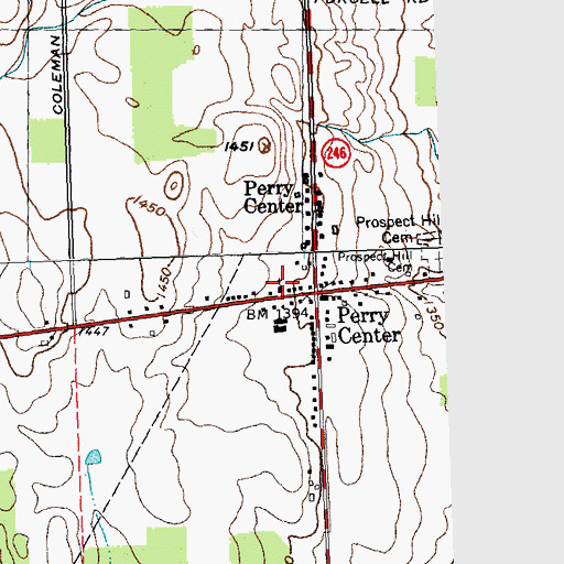 Topographic Map of First Congregational Church, NY