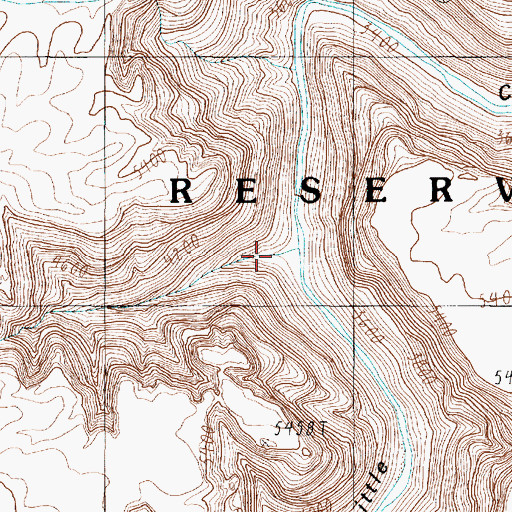 Topographic Map of Cedar Canyon, AZ