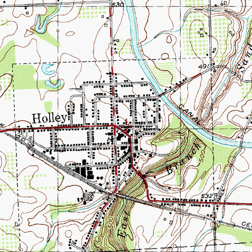 Topographic Map of First Presbyterian Church, NY