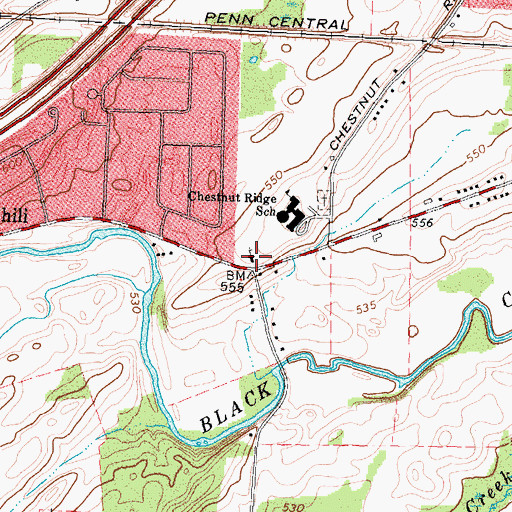 Topographic Map of First Presbyterian Church of Chili, NY