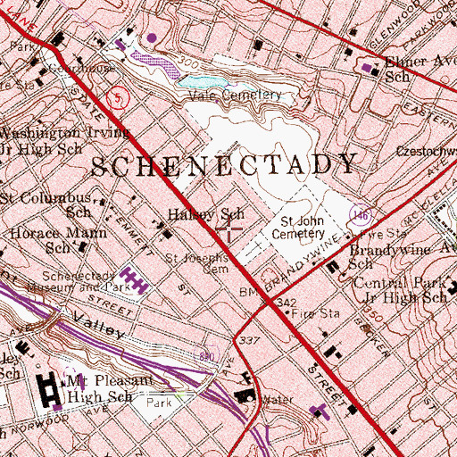 Topographic Map of Friendship House, NY