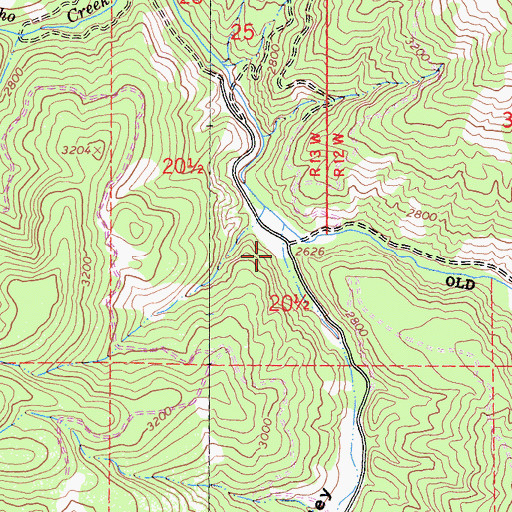Topographic Map of Hulls Valley, CA