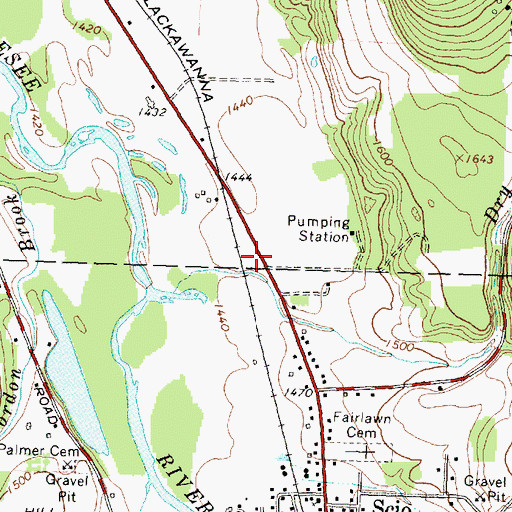 Topographic Map of Genesis Bible Church, NY