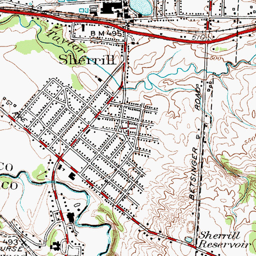 Topographic Map of Gethsemane Episcopal Church, NY