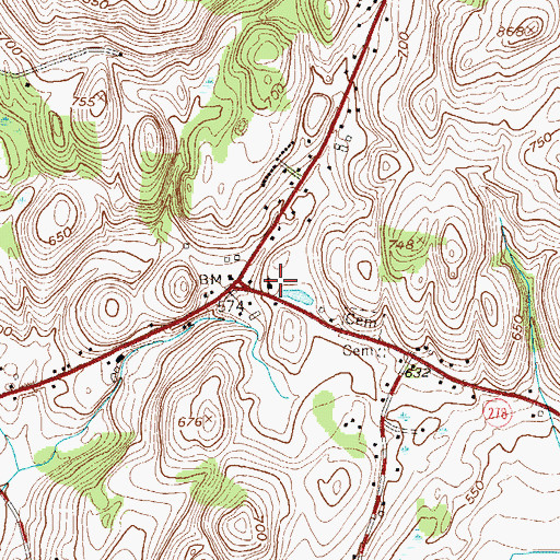Topographic Map of Gilead Lutheran Church, NY