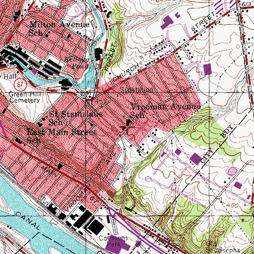 Topographic Map of Good Shepherd Church, NY