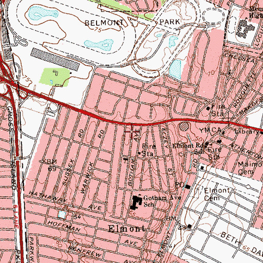 Topographic Map of Gospel Faith Mission International, NY
