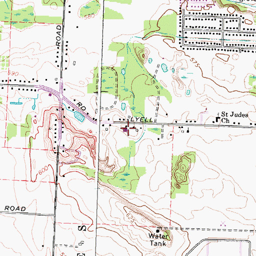 Topographic Map of Gospel Light Bible Baptist Church, NY