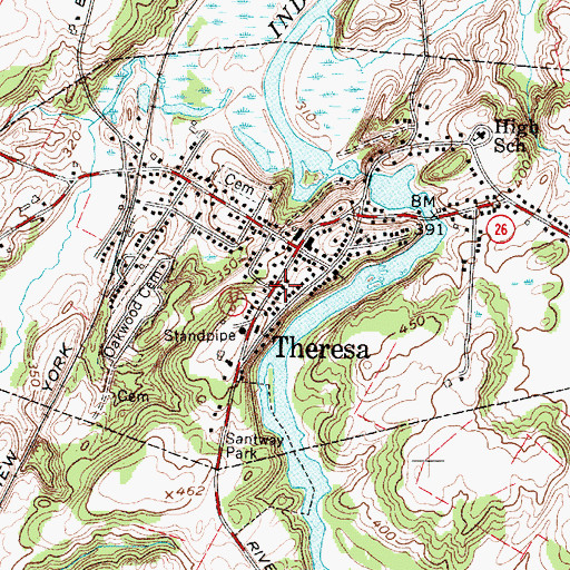 Topographic Map of Gospel Mission Fellowship, NY